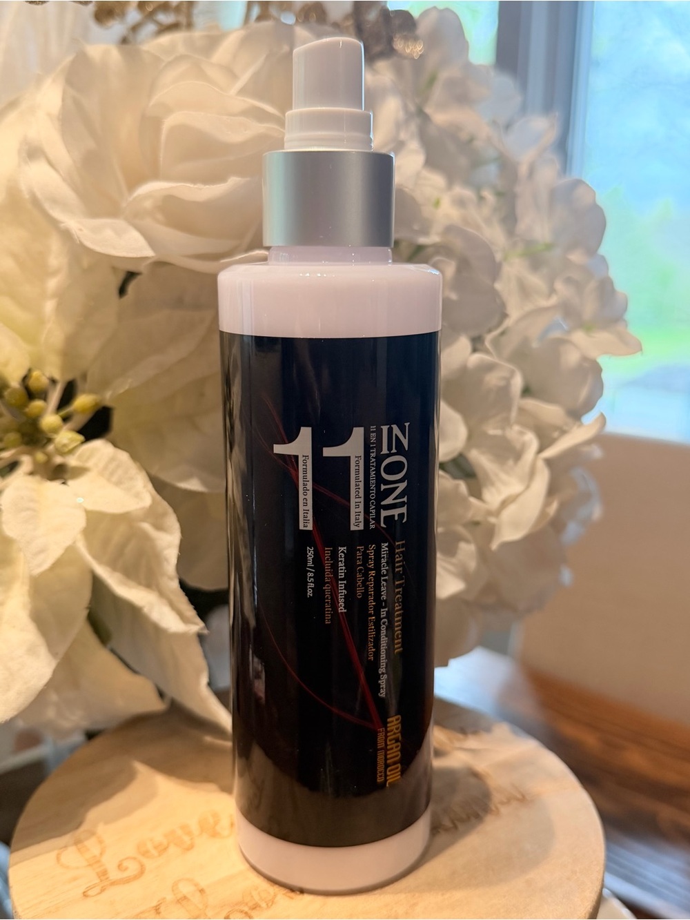11 in 1 Moroccan Argan Oil Leave in Conditioner Spray NEW (missing cap)